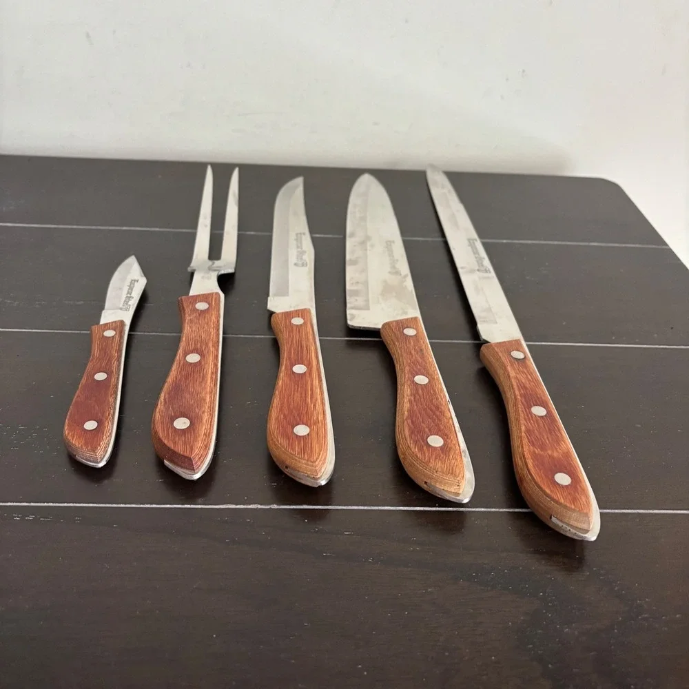 Emperor Steel | 5 Piece Knife Set | Vintage | Japanese | Stainless Steel
